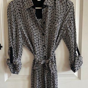 Diane von Furstenberg Prita Silk Shirt Dress Sz 6